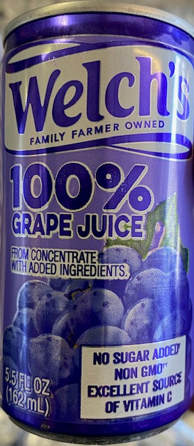 WELCH'S 100% Concord Grape Juice 48/5.5oz tin can Bulk Price
