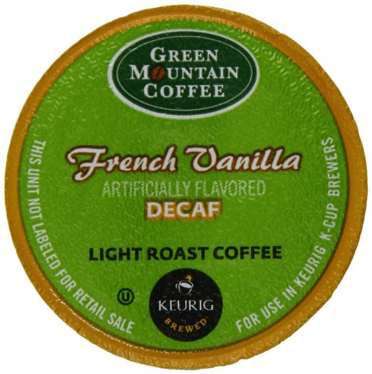 Green Mountain Coffee French Vanilla Decaf, Light Roast (K-Cup) 24-Ct