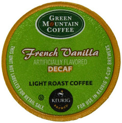 Green Mountain Coffee French Vanilla Decaf, Light Roast (K-Cup) 24-Ct