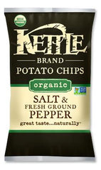 Kettle Brand Potato Chips Organic Sea Salt & Fresh Pepper - 15/5oz