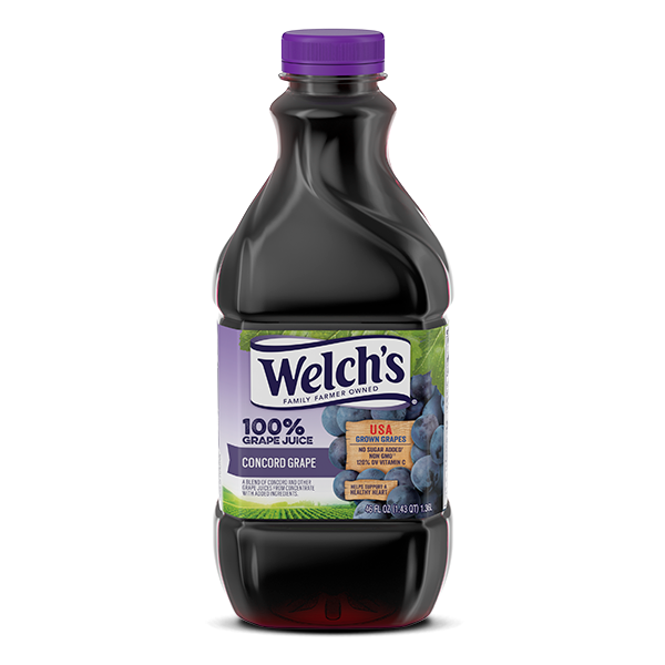 WELCH'S 100% Concord Grape Juice 8/46oz PET