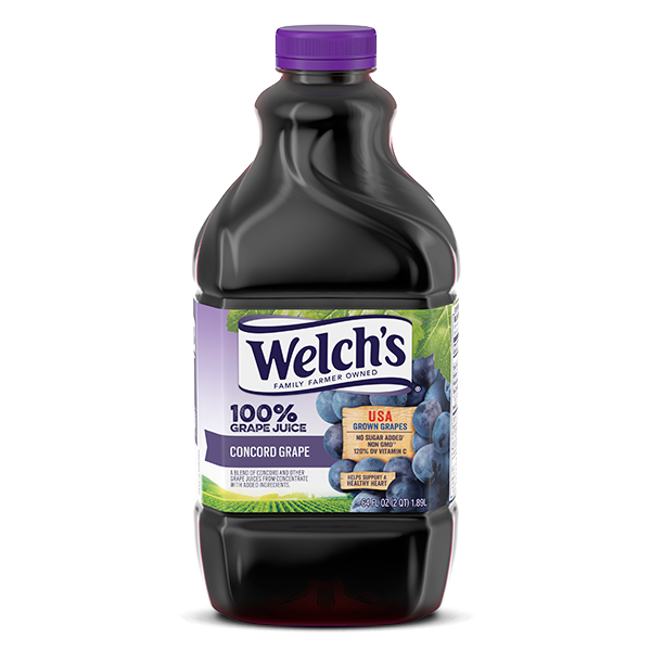 WELCH'S 100% Concord Grape Juice 2/64oz PET