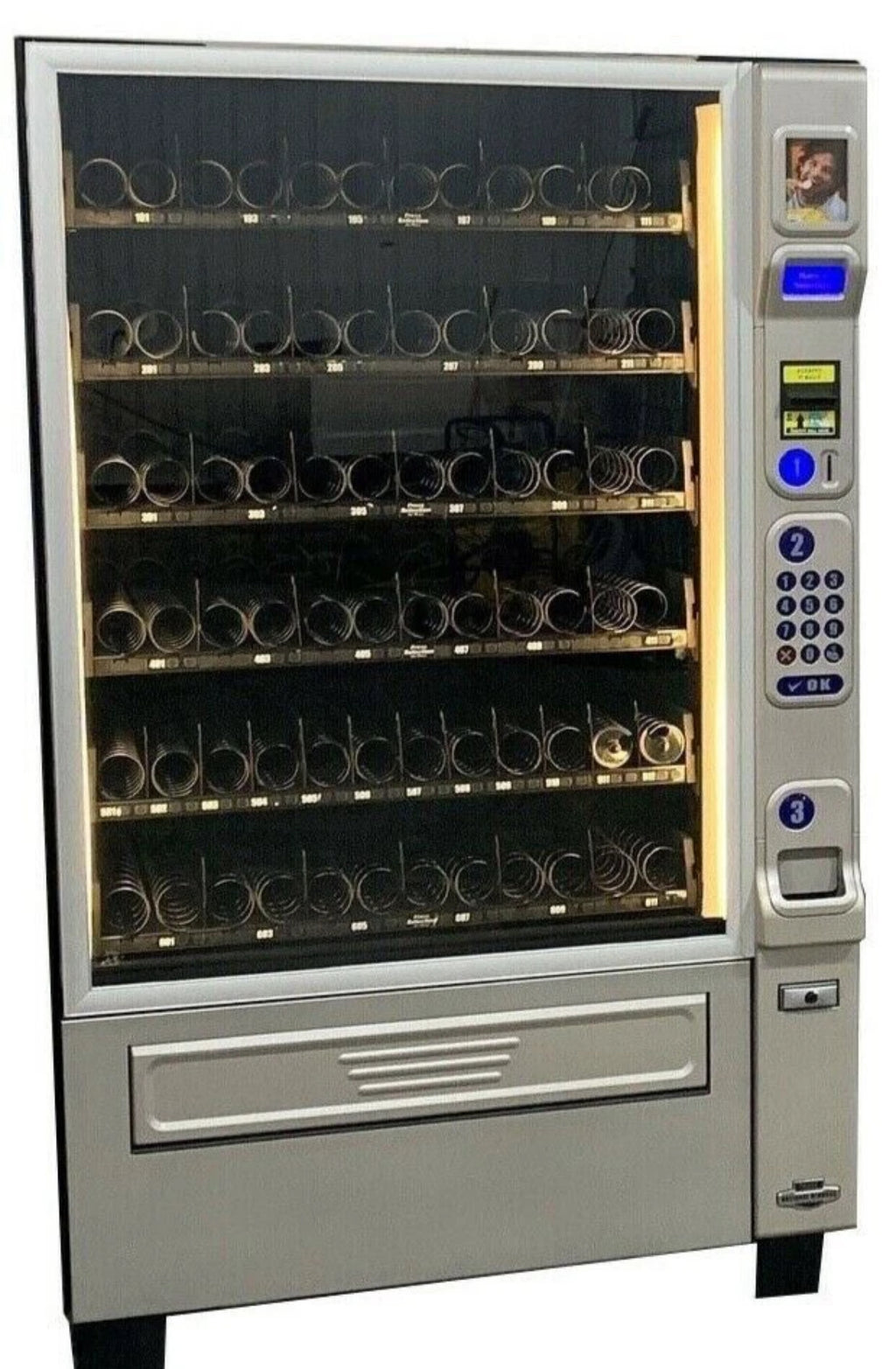 Crane National 181 Merchant 6 Snack Vending Machine Works ready to sell  MDB