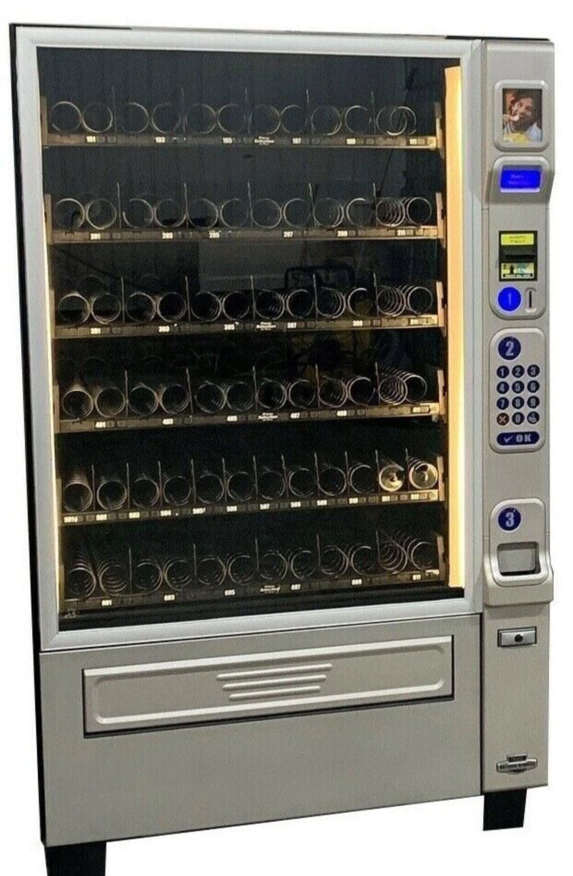Crane National 181 Merchant 6 Snack Vending Machine Works ready to sell  MDB