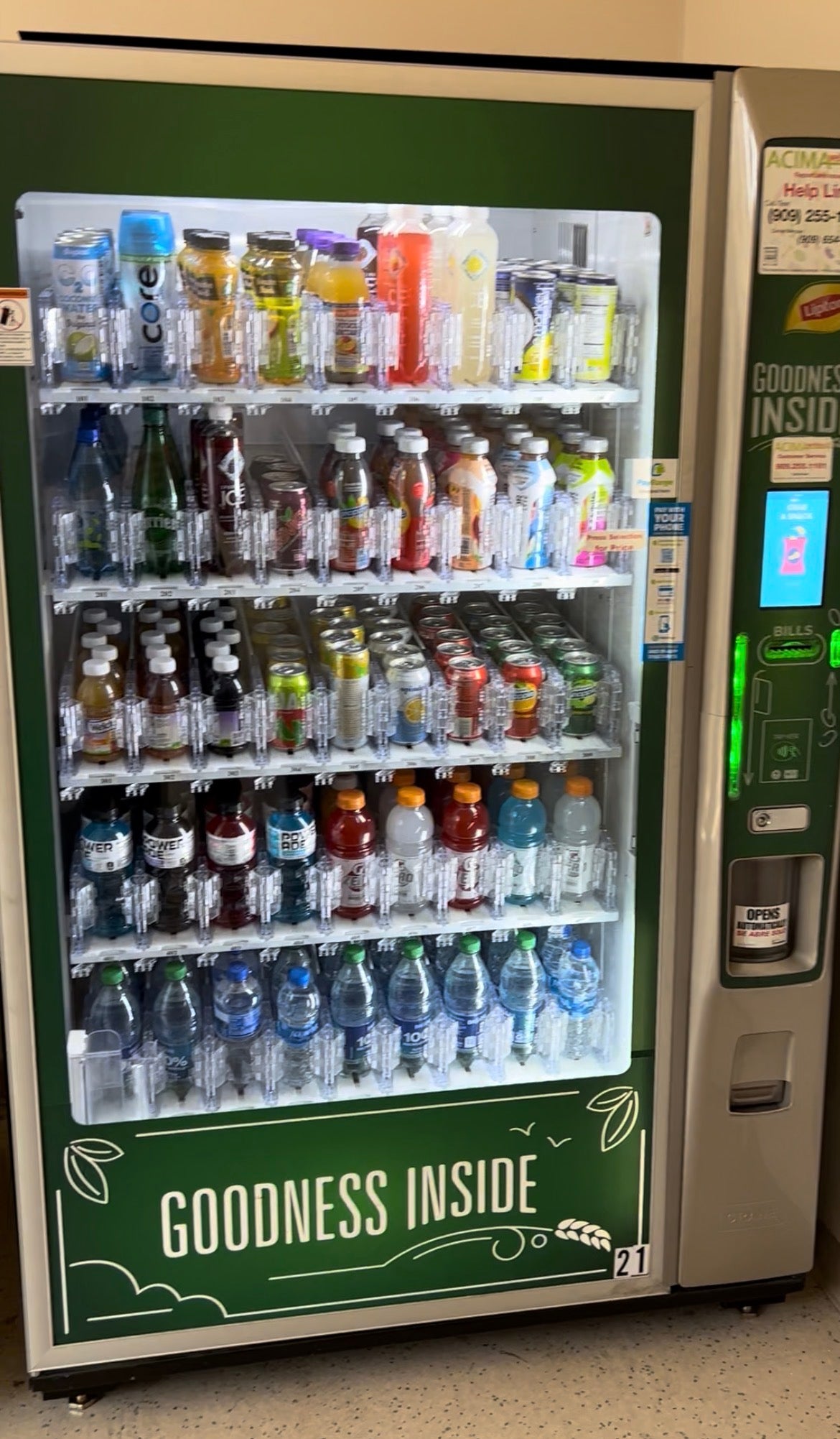 CRANE BevMax Media 5 Model 713 Beverage Vending Machine