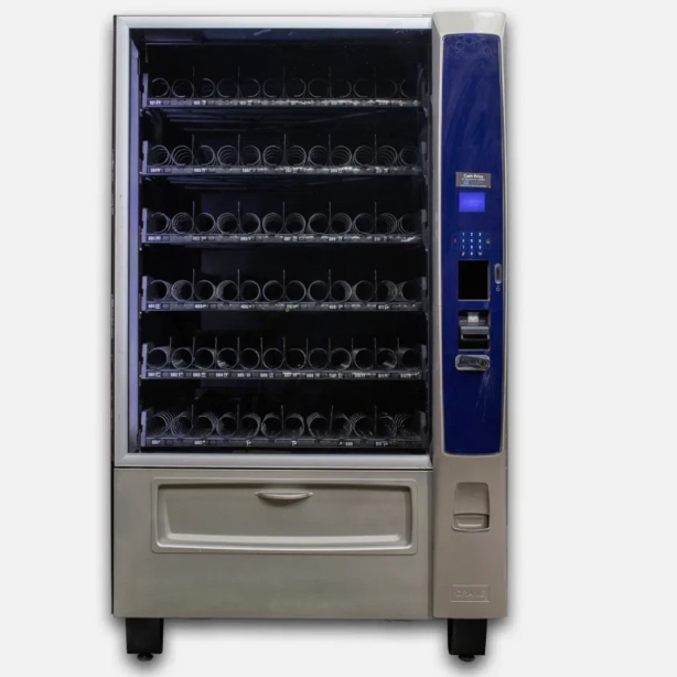 Crane National 187 Merchant 6  Media 2  Snack Vending Machine FREE  Cash Payment System
