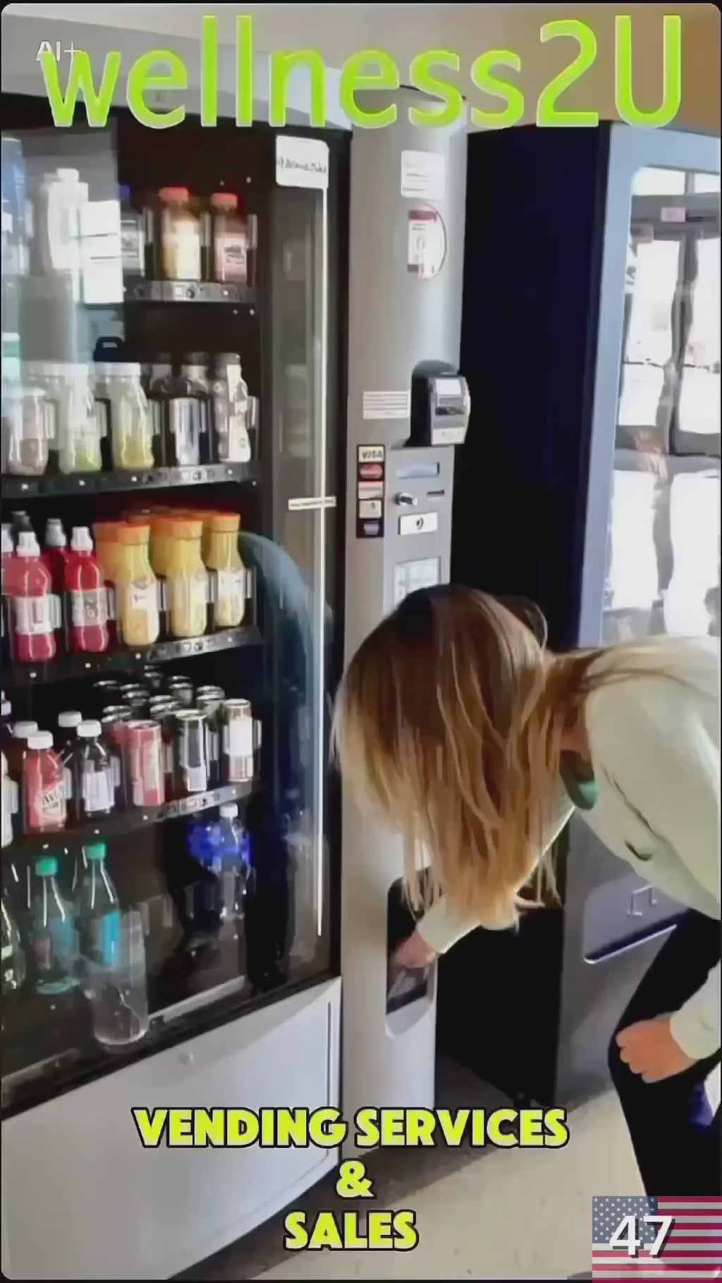 Crane National 432 Cold Food Vending Machine + FREE pmt system