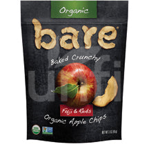 Bare Fruit Crunchy Apple Chips (Fuji Red) 100% Organic - 12/3 oz