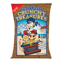 Pirate's Booty Crunchy Treasures Aged White Cheddar Chips - 12/4 oz