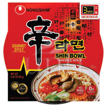 Nong Shim Shin On The Go Noodle Bowl - 12/3.03 oz