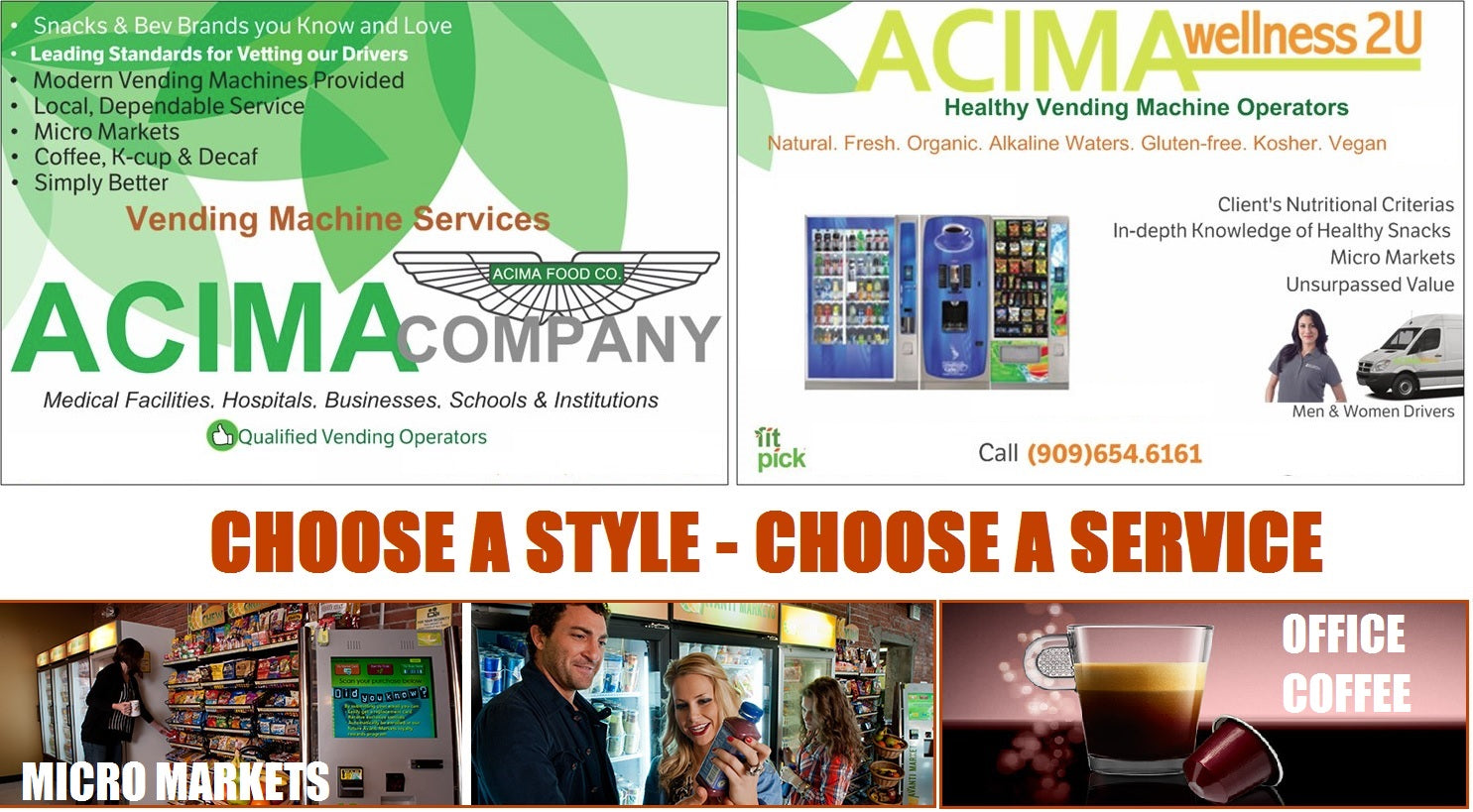 Vending Services - Balanced, Tasty - CALL (909) 255-1161