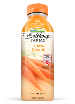 Bolthouse 100% CARROT( 450 ML) 15.2 OZ  6/case