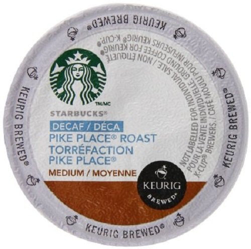 Starbucks Decaf Pike Place Roast, K-Cup for Keurig Brewers, 24 Count KOSHER