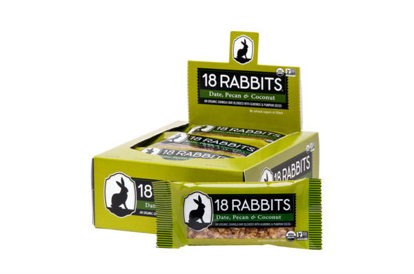 18 Rabbits Jr Bar Date, Pecan & Coconut Bar 12/1.6 oz