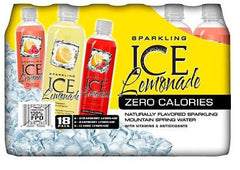 ICE Flavored Spakling Water LEMONADE Pack , PET - 18/ 17oz