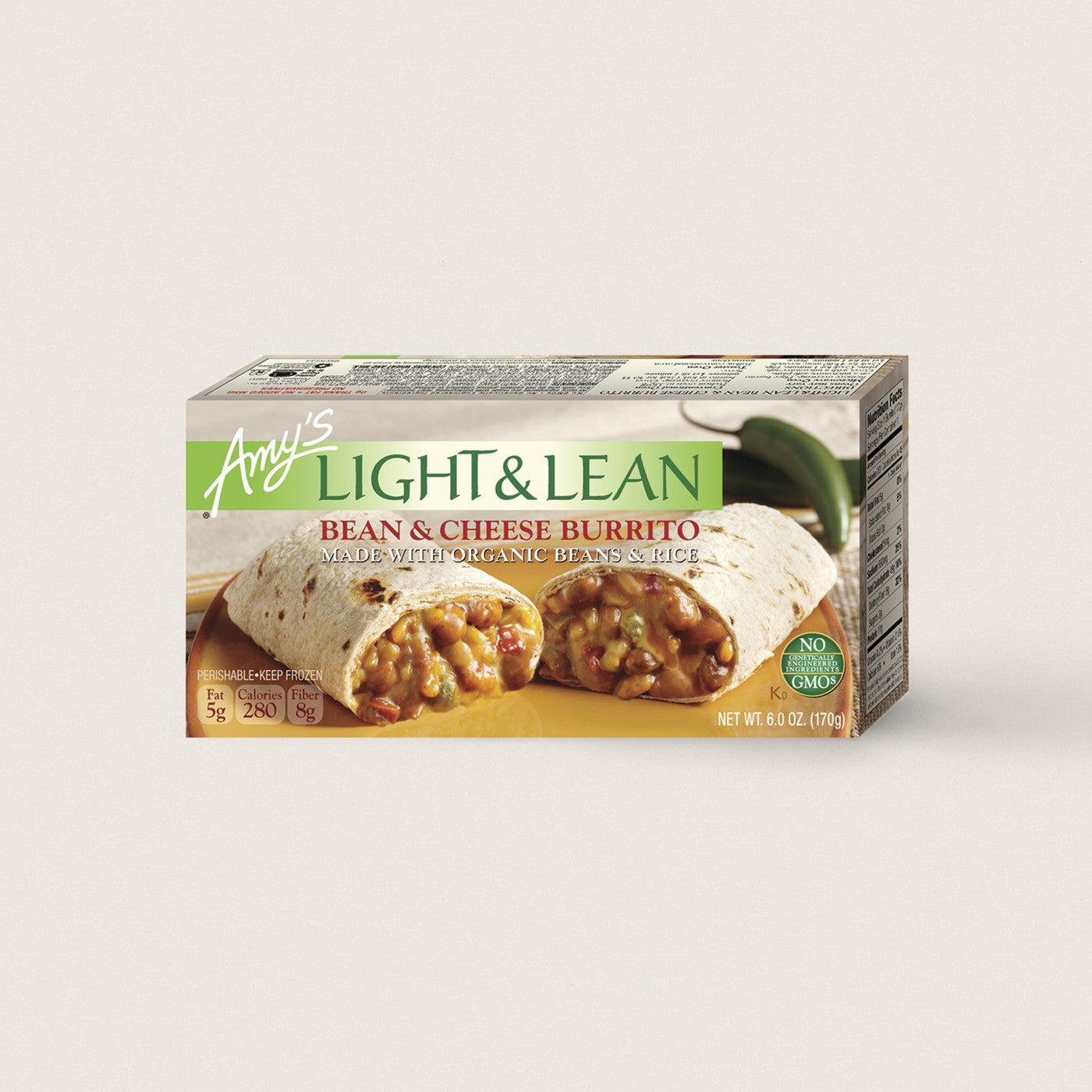 Amy's  Bean n Chesse Light and Lean Burrito