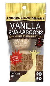 Laughing Giraffe Organics Snakaroons Vanilla Almond 3 pk - 8/1.25 oz