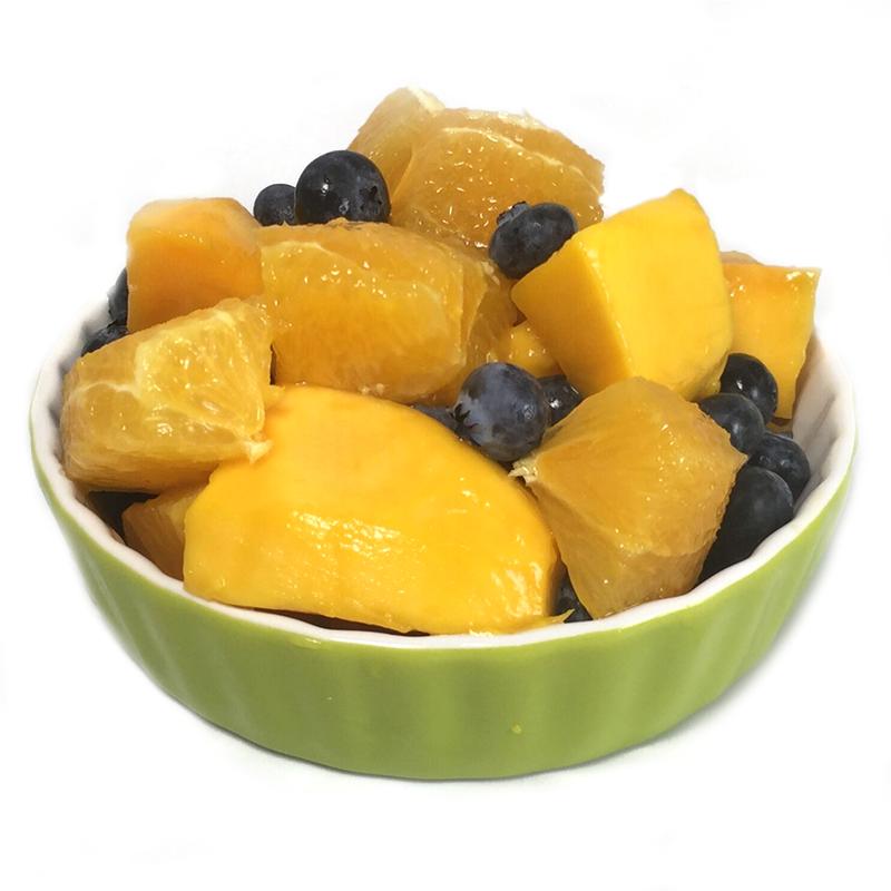 Fruit Salad Cup  Mangos, Oranges, And Blueberry Medley Grab-n-Go Ready to Eat!