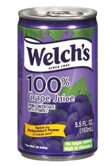 WELCH'S 100% Concord Grape Juice  48/5.5oz tin can Bulk Price