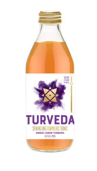 TURVEDA Sparkling Sparkling Sparkling Lemon + Ginger Tonic  12/10 oz (295ML)