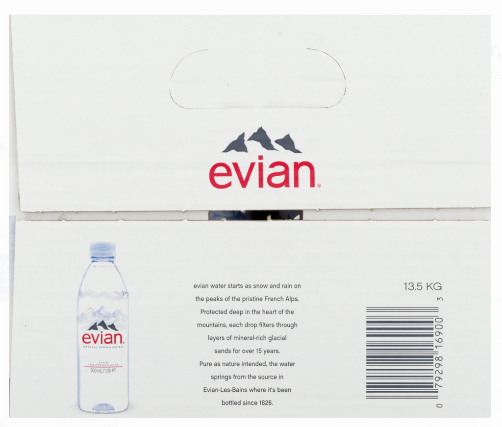 Evian Water 24/16.9 oz 500ml