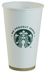 Starbucks 20oz Paper Cup  SETS OF(25)