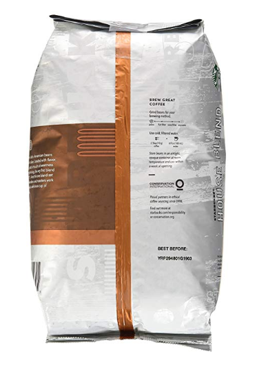 Starbucks  Starbucks House Blend Whole Bean Coffee, 40oz bag