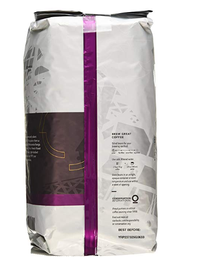 Starbucks French Roast Dark Whole Bean Coffee 40oz