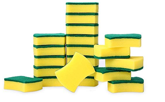 Multi-Use Heavy Duty Scrub Sponge Extra Thin Magic Cleaning Sponges (20)