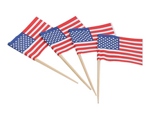 American Flag Toothpicks, 2.5 Inch (288)