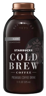Starbucks Cold Brew Coffee Black Unsweetened 11 oz