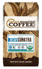 Fresh Roasted Coffee  -Organic Sumatra Swiss Water DECAF Coffee - Fair Trade