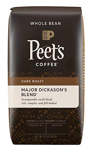 Peet's Expect More Coffee Whole Bean Major Dickason's, 2 lbs