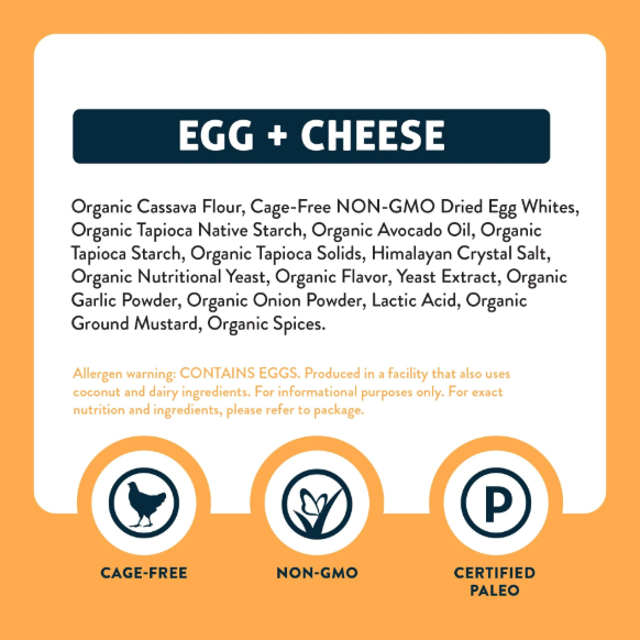 Lesser Evil Egg White Curls - Egg & Cheese 24/1.5oz