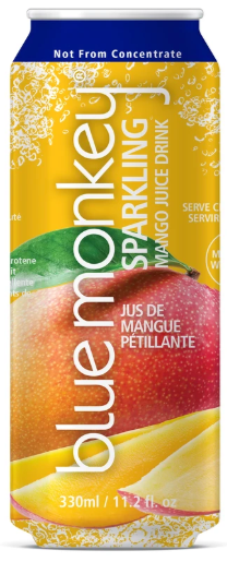 Blue Monkey Sparkling Mango Juice 12/11.2oz