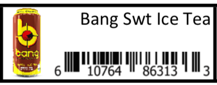 Bang Sweet Ice Tea 12/16oz