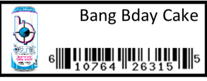Bang Birthday Cake 12/16oz