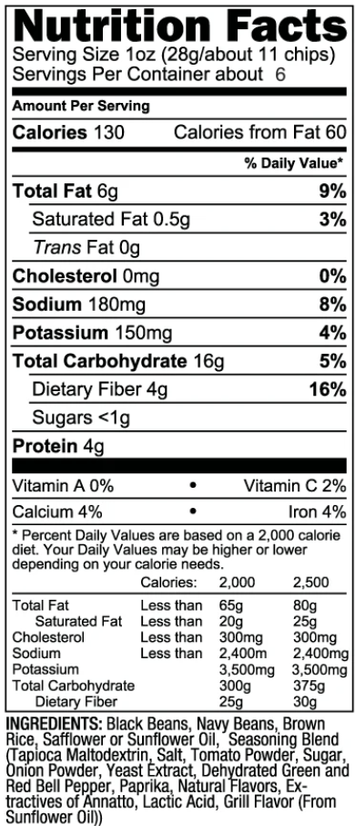 Beanfields NACHO BEAN CHIPS- 24 Case/1.5 oz