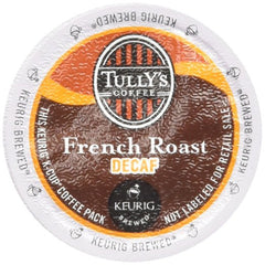 Tully's Coffee Decaffeinated French Roast, Extra Bold, 180 Count K-Cup for Keurig