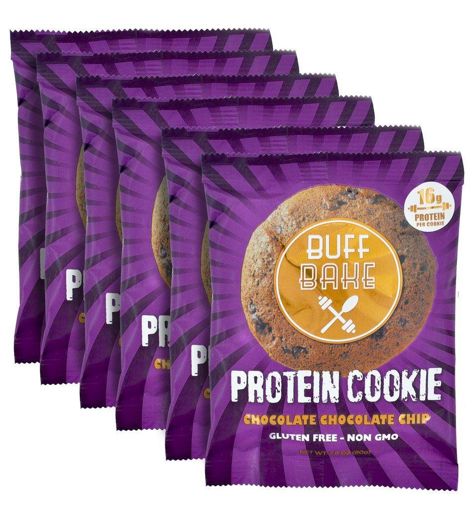 Buff Bake CHOCOLATE CHOCOLATE CHIP (12) 2.82oz, Glutten FREE, Protein, Non-GMO