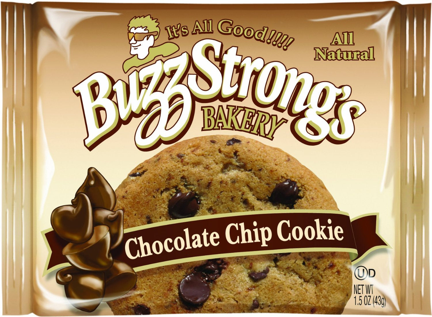 Buzz Strong's  Chocolate Chip Whole Grain RS School  USDA approved 60/1.5 oz