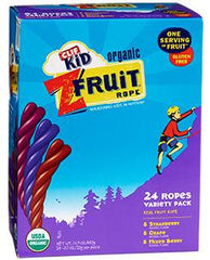 Clif Kid Organic Z Fruit Rope, Variety 24/0.70 oz