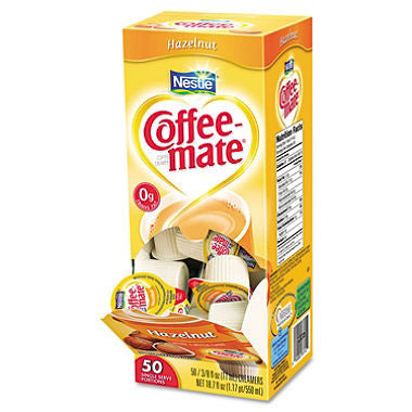 Nestle Coffee-mate Liquid Creamer Singles, Hazelnut (50 ct.)