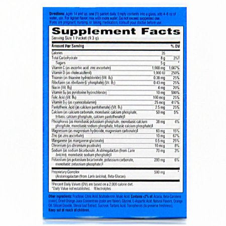 Emergen-C IMMUNE + SUPER ORANGE (10 ct)