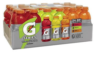 Gatorade Variety Pack Fruit Punck, Lemon Lime, Orange 24/ 20z