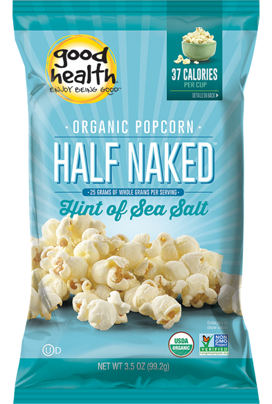 Good Health Natural Products Half Naked Popcorn  12/1oz