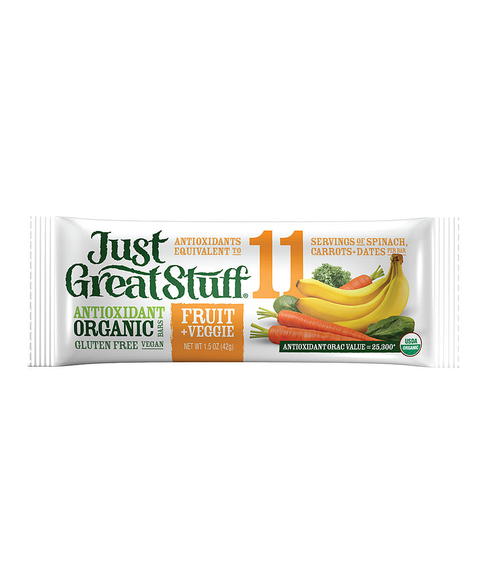 Betty Lou's x Just Great Stuff Organic Fruit and Veggie Bar - 12/1.5 oz