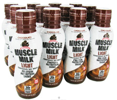 Muscle Milk Light RTD Protein Nutrition Shake Chocolate -  12/14 oz. (414 ml)