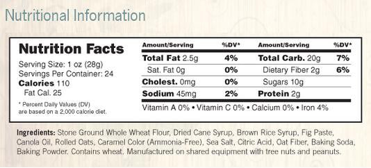 Nature's Bakery Fig Bar Original Whole Wheat - 12/ 2 oz