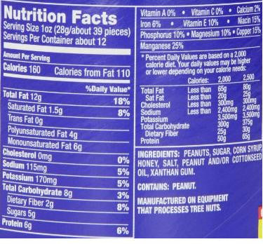 Planters Honey Roasted Peanuts 1.75-Ounce Bags